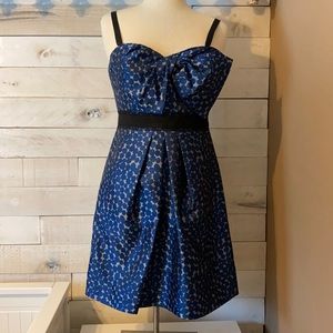 Blue and silver BCBG cocktail dress